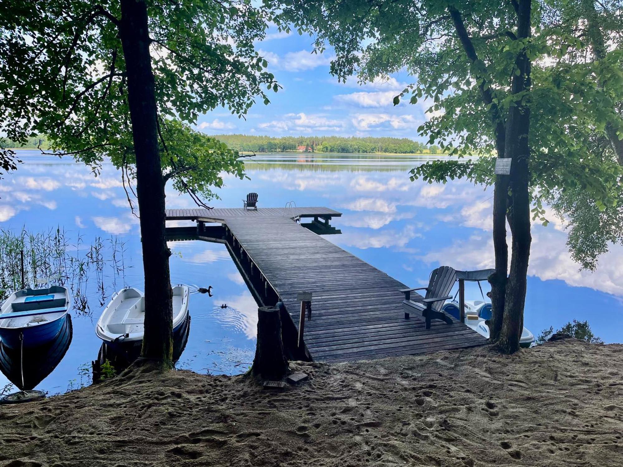 Mazursko - Komfortowe Apartamenty Nad Jeziorem, Sauna, Kominki Na Parterze Kretowiny Buitenkant foto